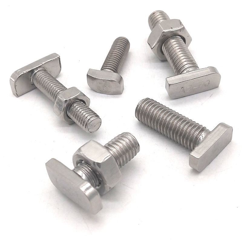 Stainless Steel 316 304 T Slot Shaped Track Bolt for Solaris Mons System T Bolt